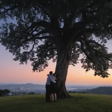 Couple hug