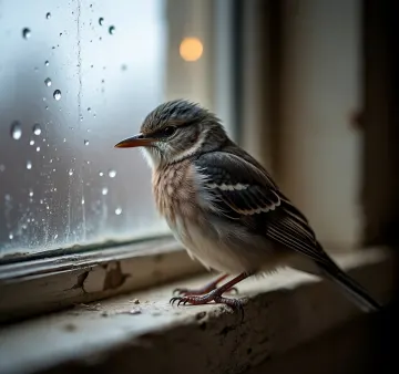 rainy-day-sparrow-window-sill