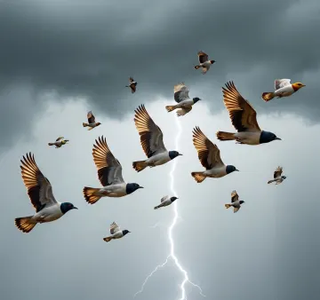 Birds-Flying-Stormy-Sky-Lightning