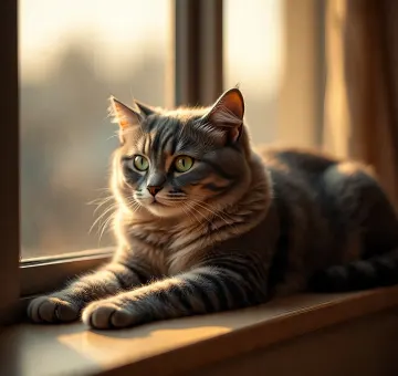 grey-tabby-cat-sunlight-window-sill
