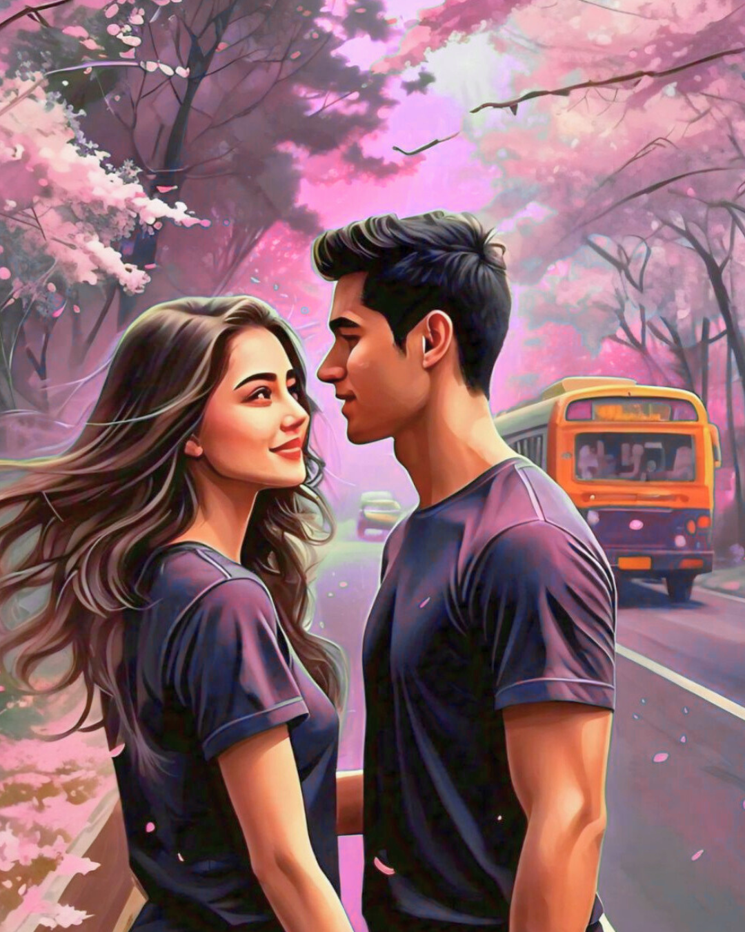 romantic-couple-cherry-blossom-road.