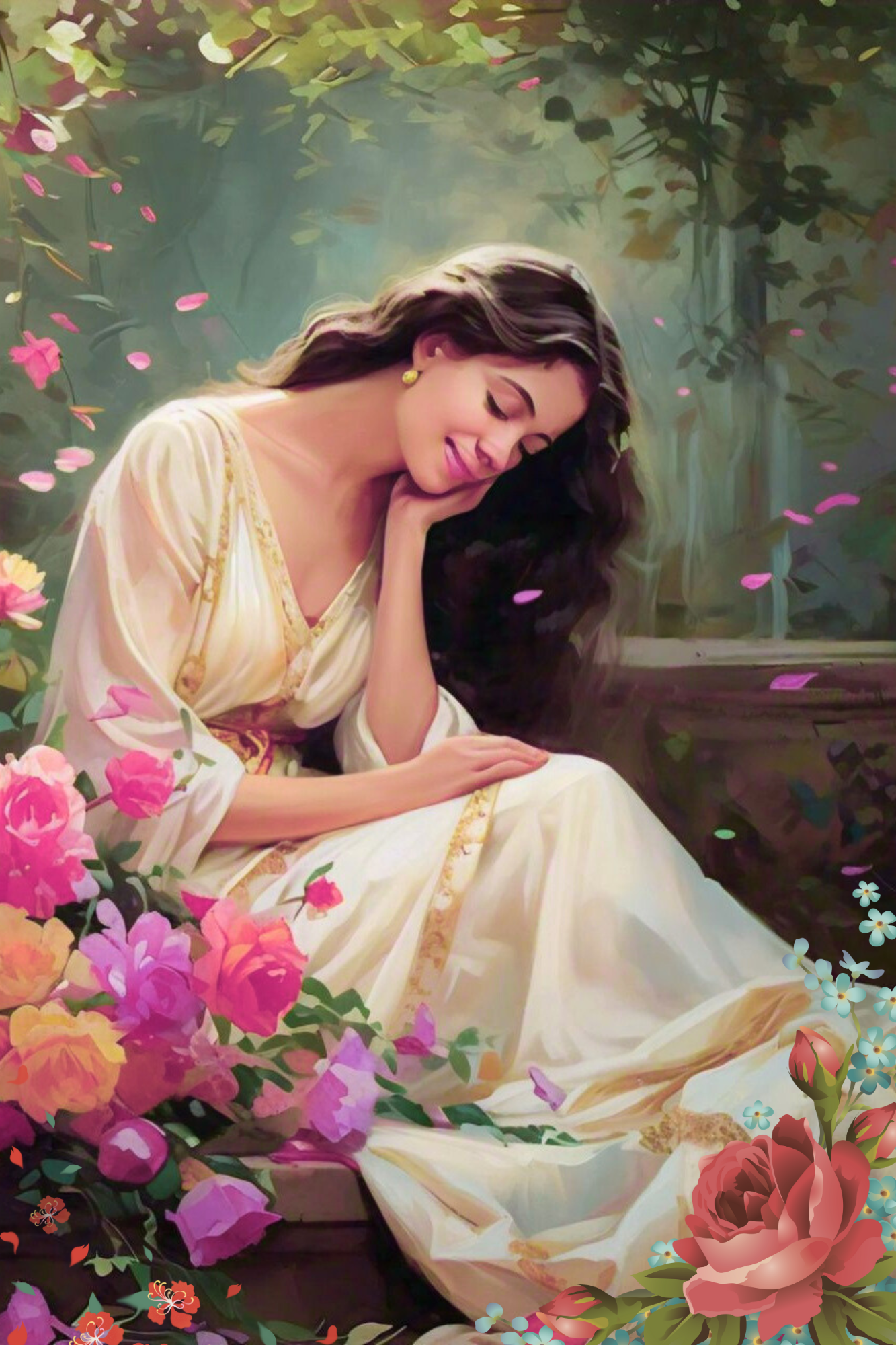 woman-in-garden-romantic-floral-art.