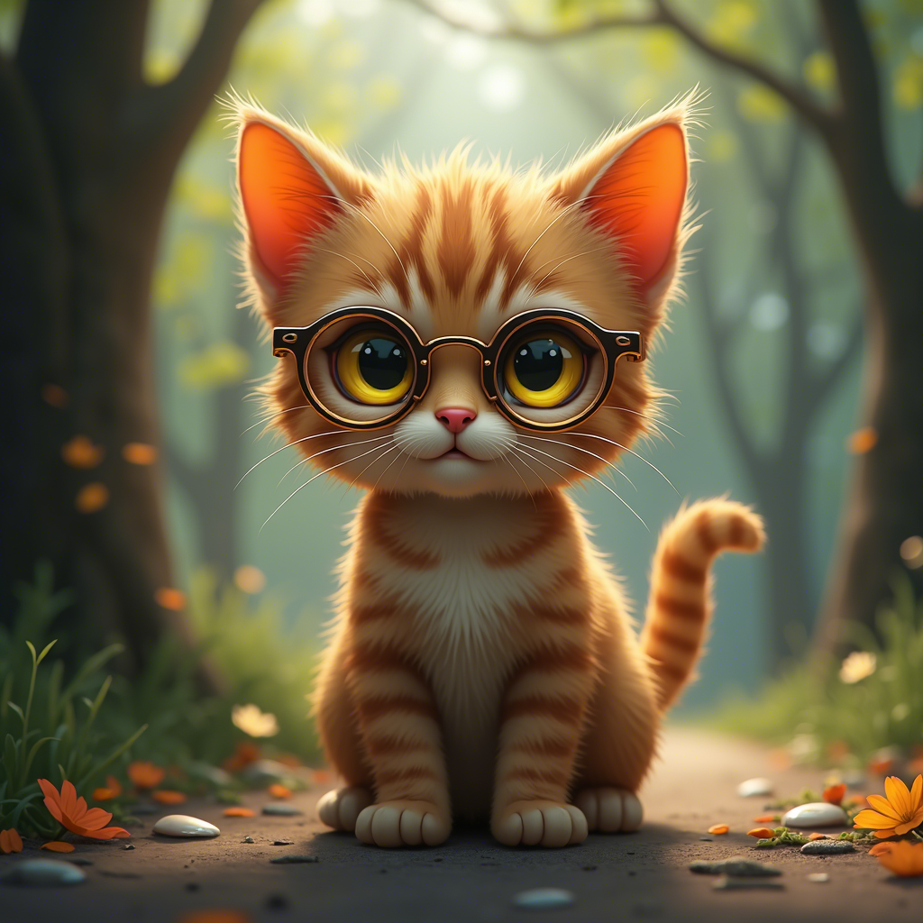 Cute cate with yellow eye