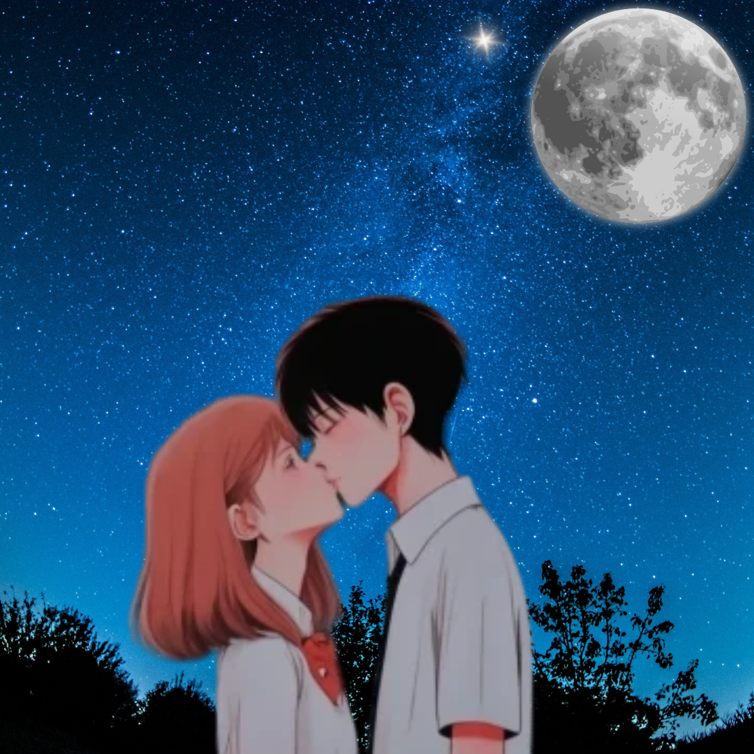 anime-couple-kiss-night-sky-moon