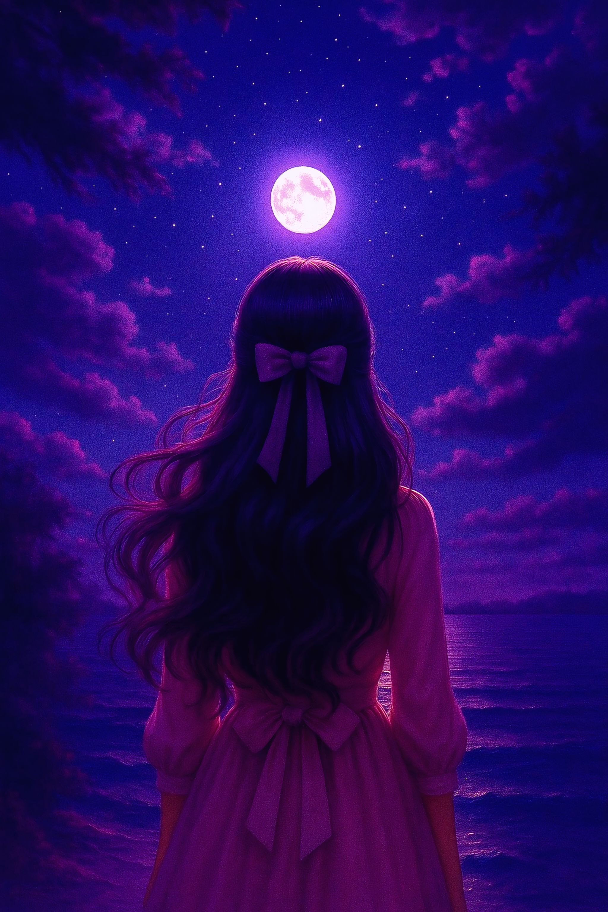 moonlit-surrender-woman-reflection-nightscape-tribute