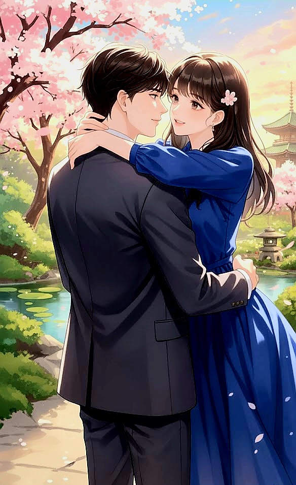 cherry-blossom-romantic-embrace-japanese-garden