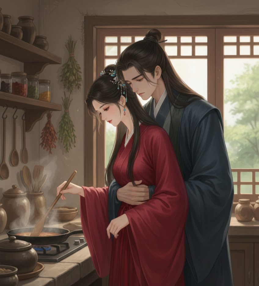 manhwa-style-couple-cooking