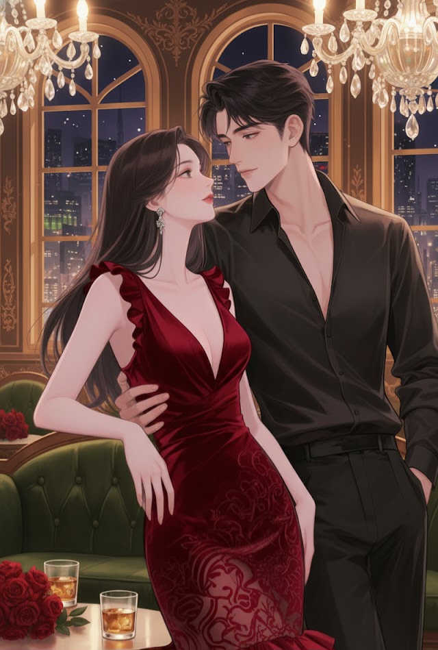 anime-style-manhwa-couple-glamorous-dinner