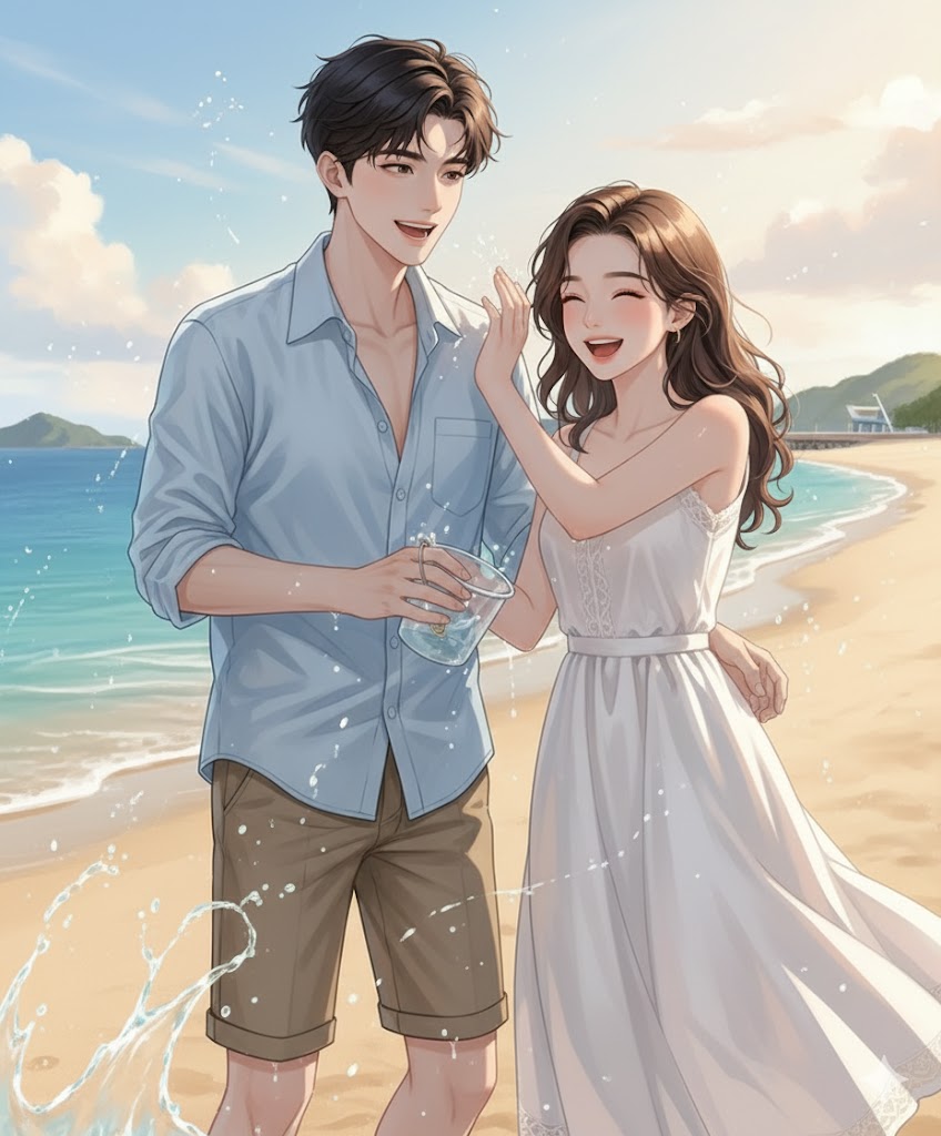 anime-couple-romantic-beach-splash.