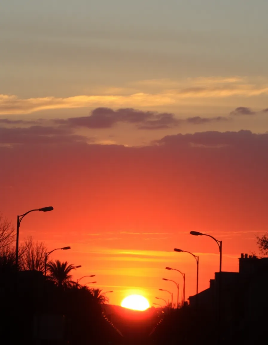 skyline in warmth and emotion