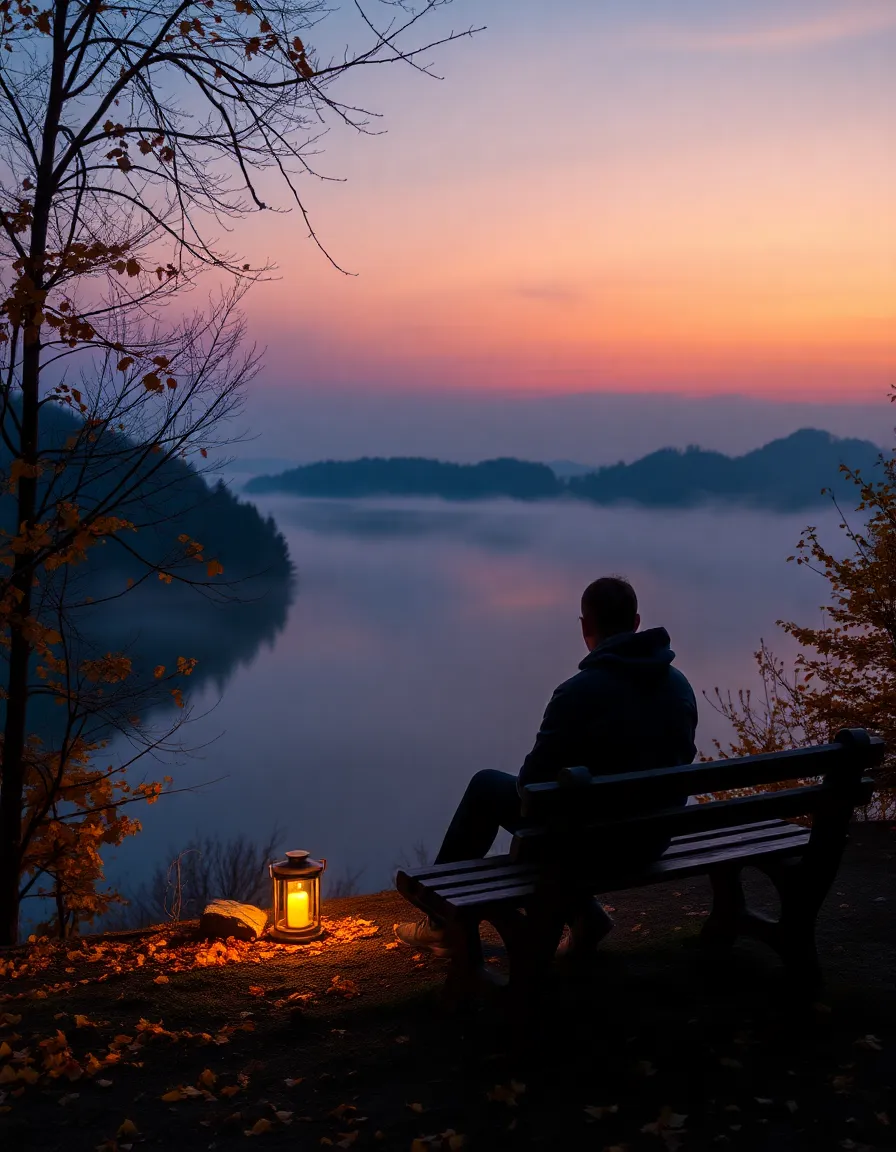 Quietly soaking in the evening sky