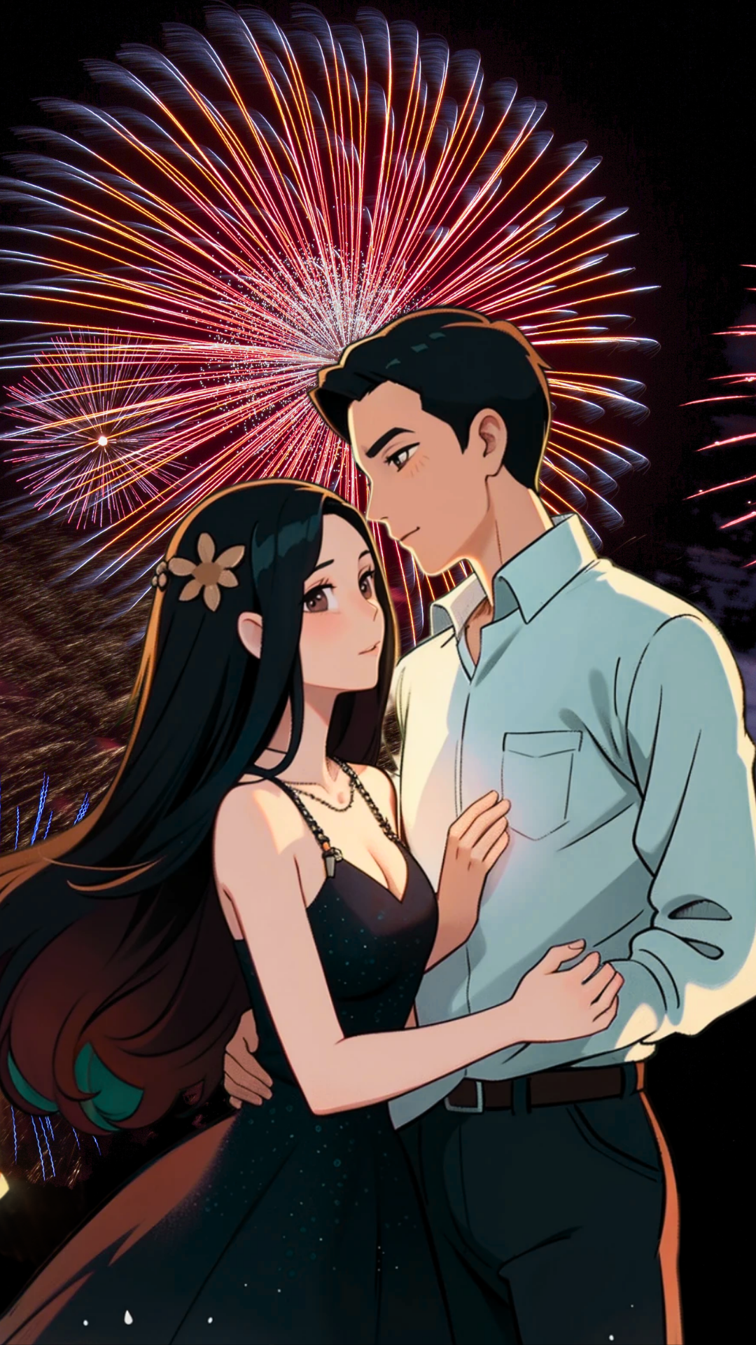 anime-couple-fireworks-romantic-night
