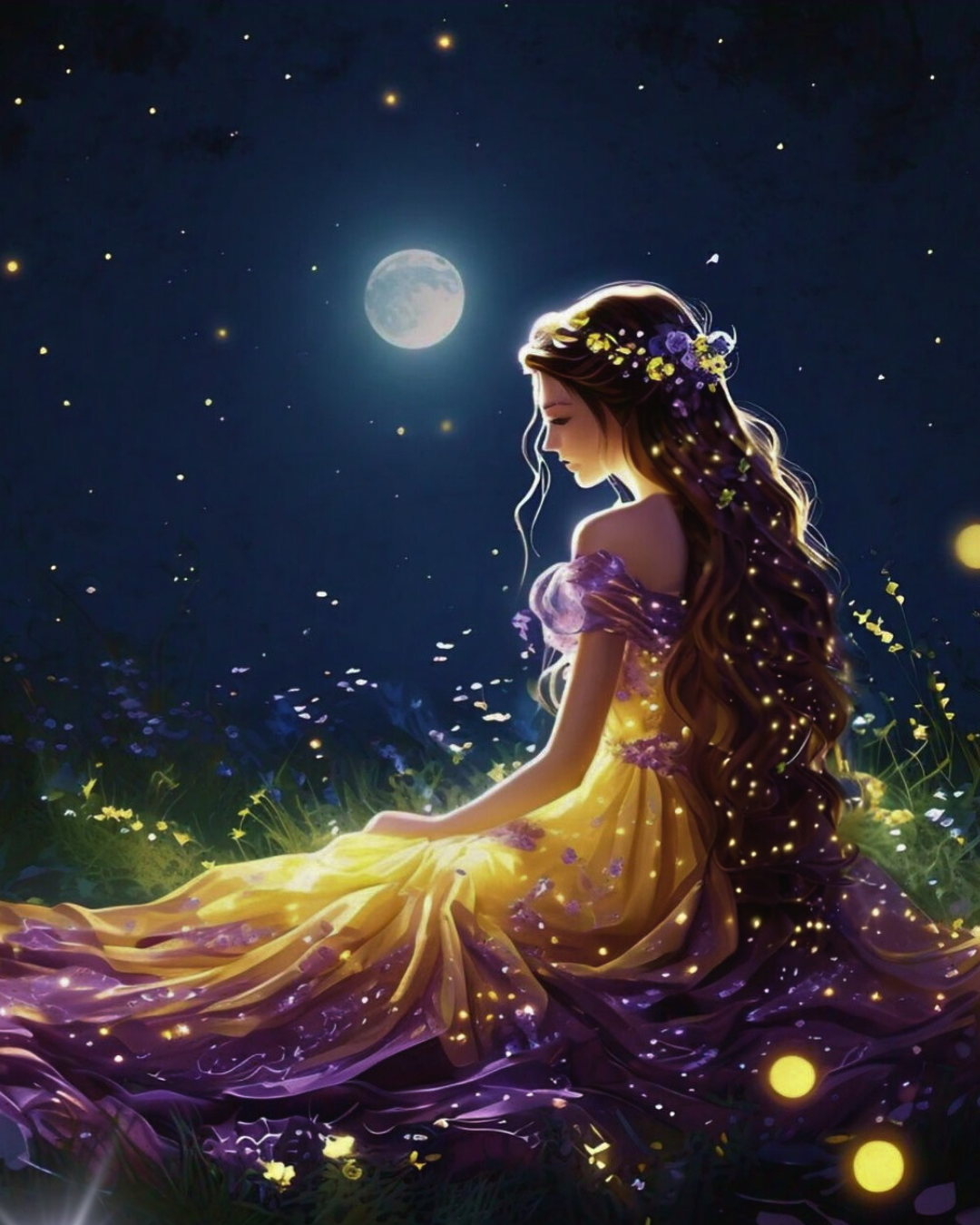 Fantasy_Moonlit_Princess_Meadow_Stars